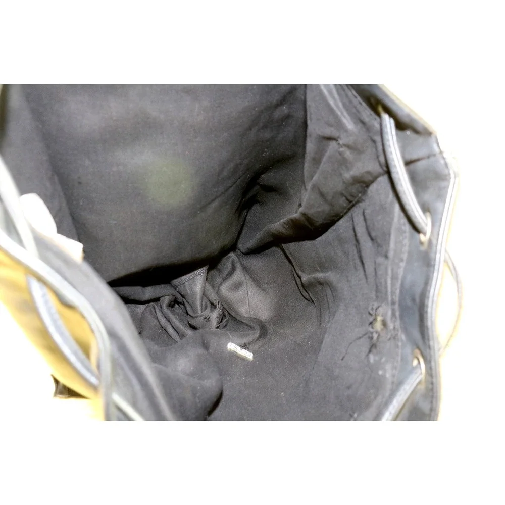 Disney Mickey Mouse Black Faux Leather Vinyl Backpack